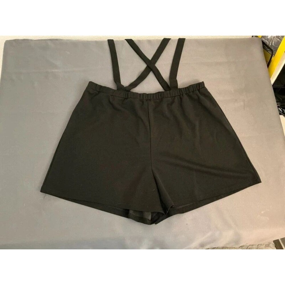Black Shorts w/ Attached Shoulder Suspenders 3XL